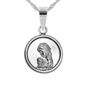 Medalik Matka Boska z dzieciątkiem Jezus