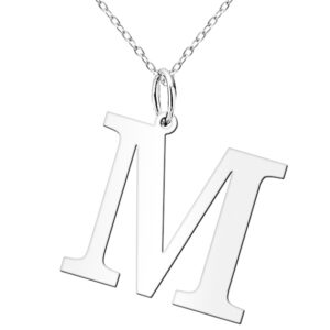 Naszyjnik celebrytka z dużą literą M